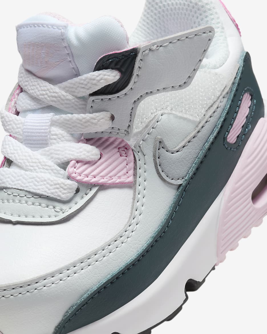 Nike air max 90 white and pink online